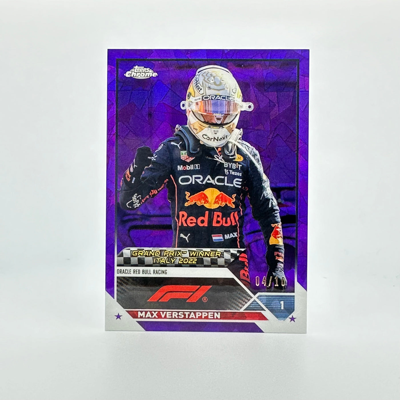 04/10 Purple - Max Verstappen #159 - 2023 Topps Chrome Sapphire