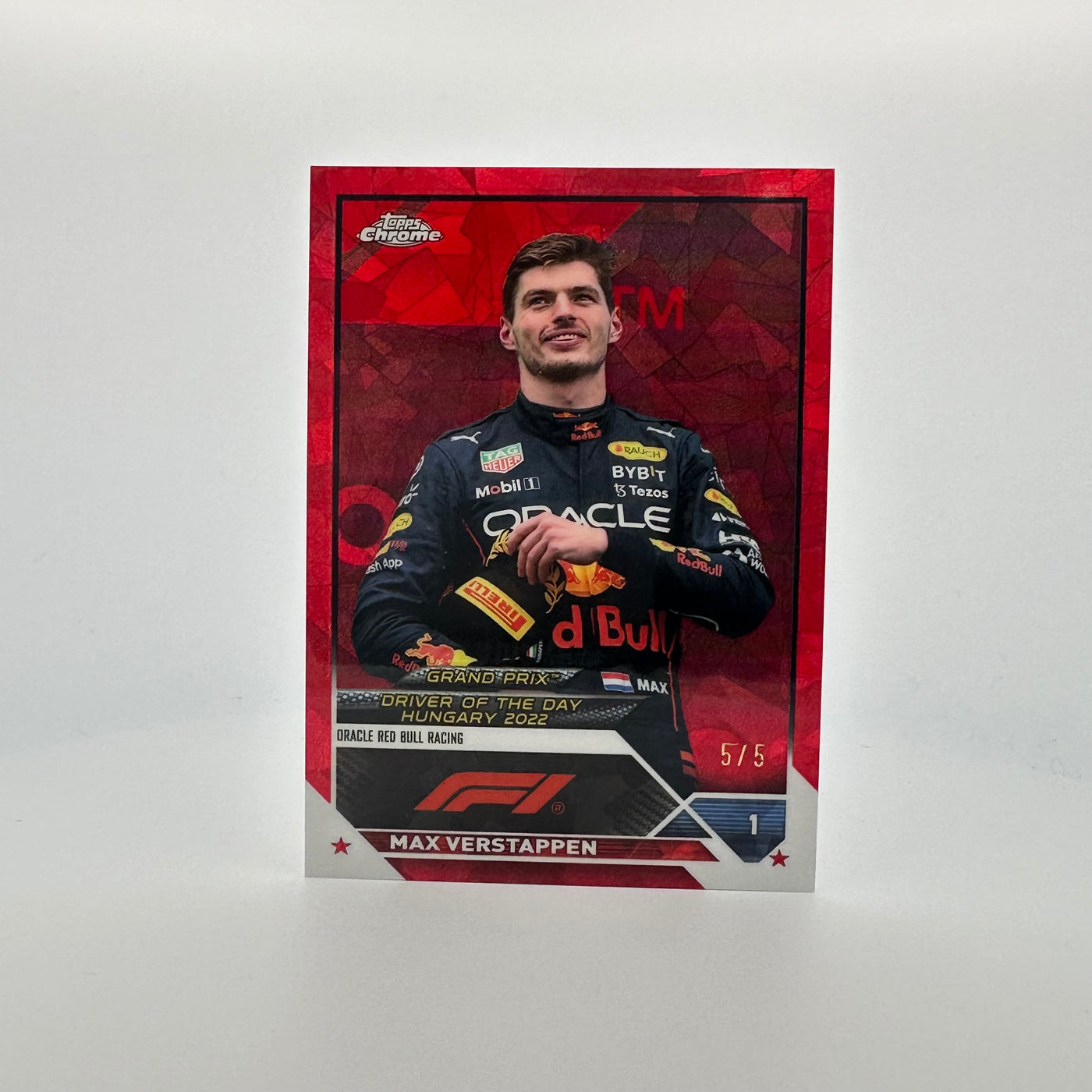 5/5 Red - Max Verstappen #178 - 2023 Topps Chrome Sapphire