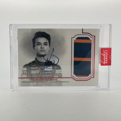 2/5 Red Lando Norris #DAP-LN - Auto Patch - 2020 Topps Dynasty F1