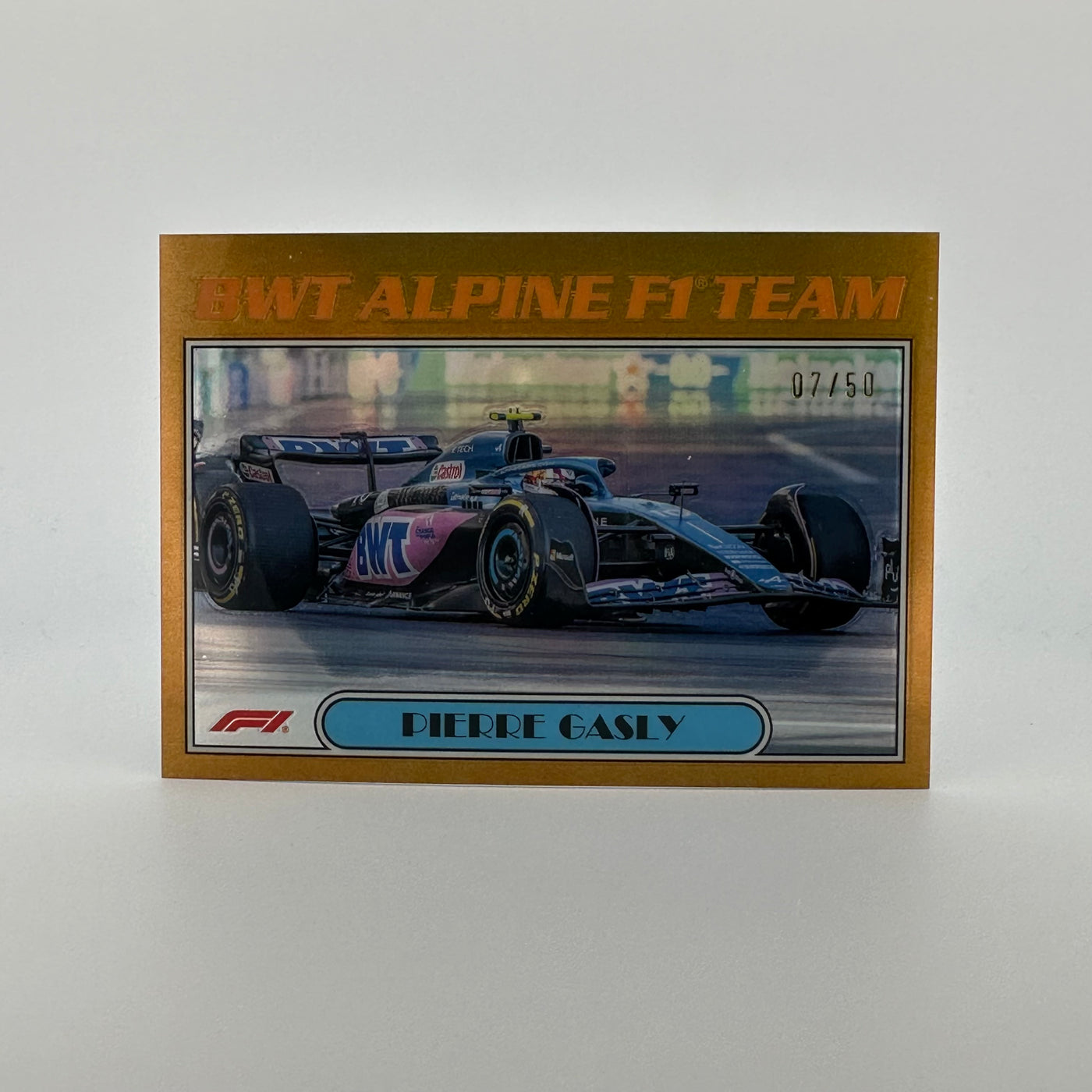 7/50 Gold - Pierre Gasly #AU77-PG - 2023 Topps Chrome