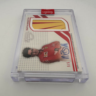 5/5 Red - Mattia Binotto - Ferrari - 2021 Dynasty Autograph Patch - #DAP-MB