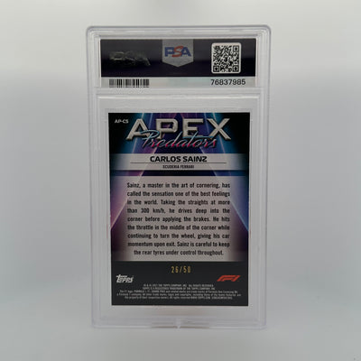 PSA 9 - 26/50 - Carlos Sainz #APCS - Apex Predators - Gold