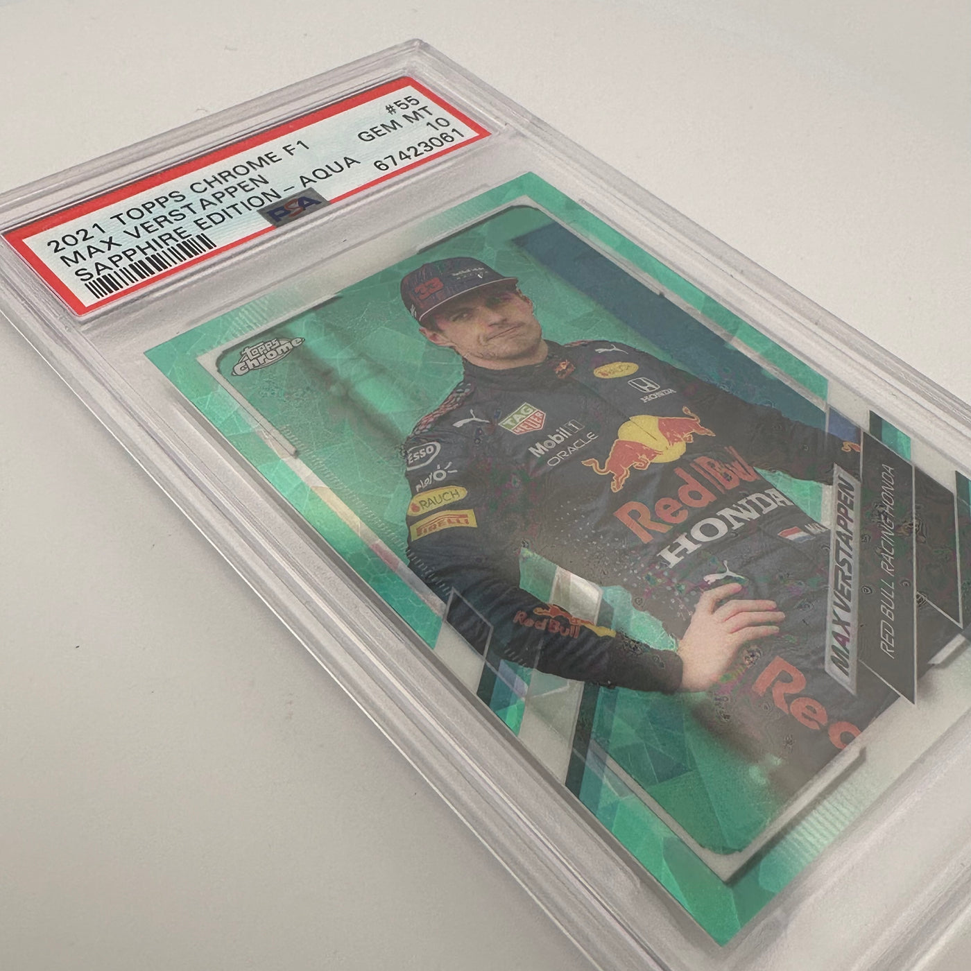 PSA 10 - 94/99 - Max Verstappen #55 - Sapphire Edition - Aqua