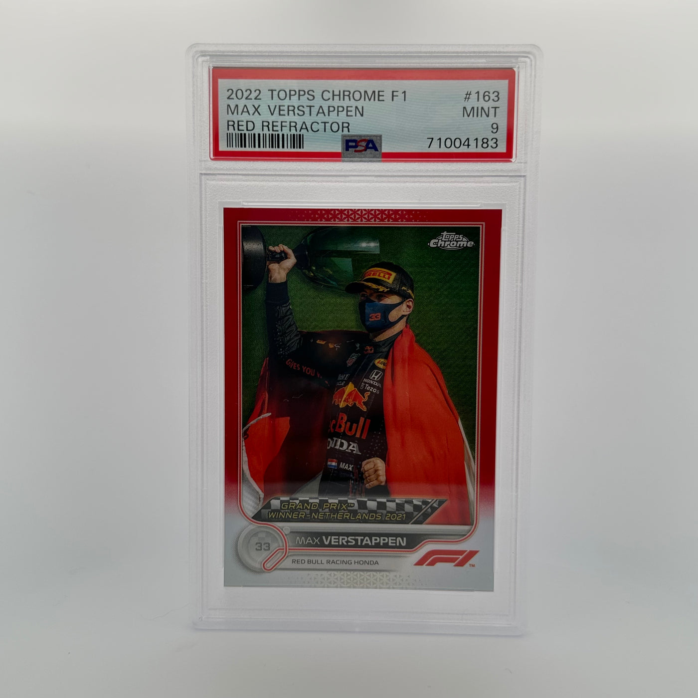 PSA 9 - 2/5 MAX VERSTAPPEN #163 - RED REFRACTOR