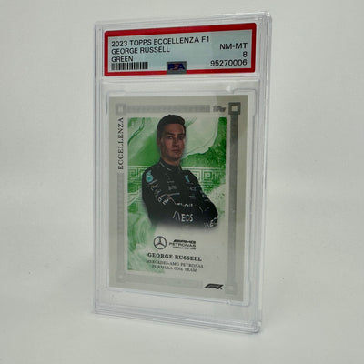 PSA 8 - 85/99 - George Russell - Green - 2023 Eccellenza