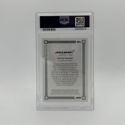 PSA 9 - 1/5 Oscar Piastri - 2023 Eccellenza Prodigio - Gradient - Rookie Card