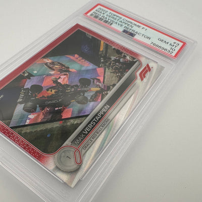 PSA 10 - 1/5 - MAX VERSTAPPEN #3 - RED RAYWAVE REFRACTOR