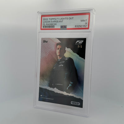 PSA 9 - 5/5 - Logan Sargeant F2 - Rainbow