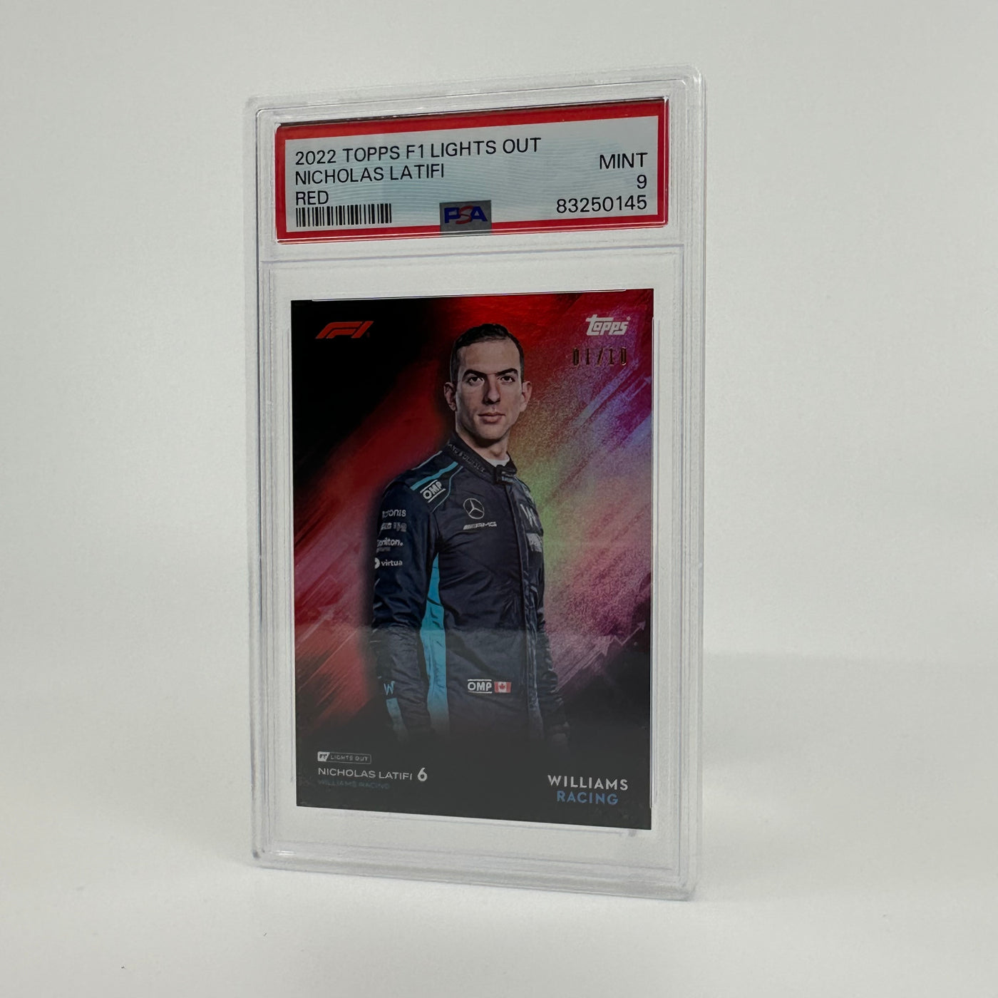 PSA 9 - 01/10 - Nicholas Latifi - Red