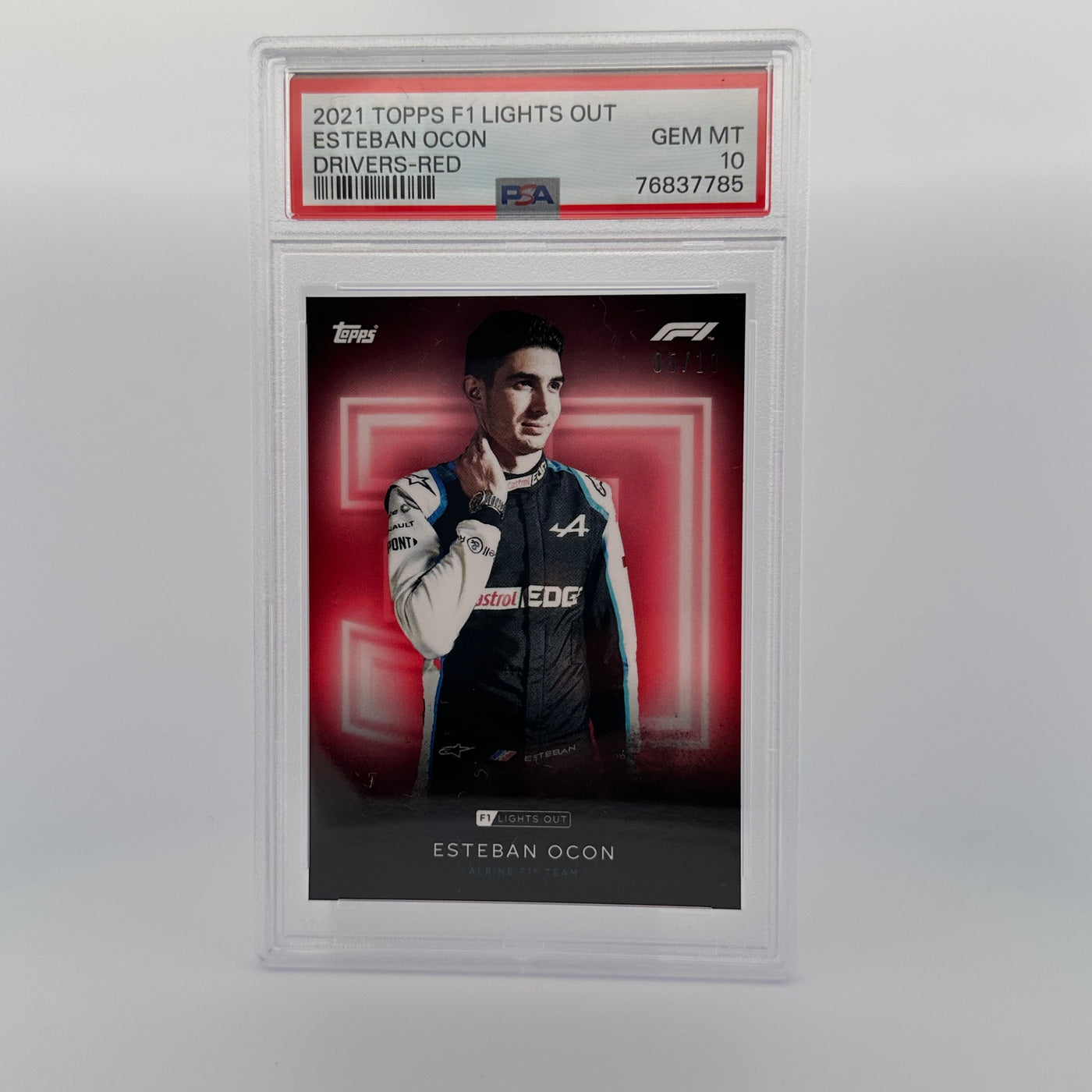 PSA 10 - 05/10 - ESTEBAN OCON - DRIVERS - RED