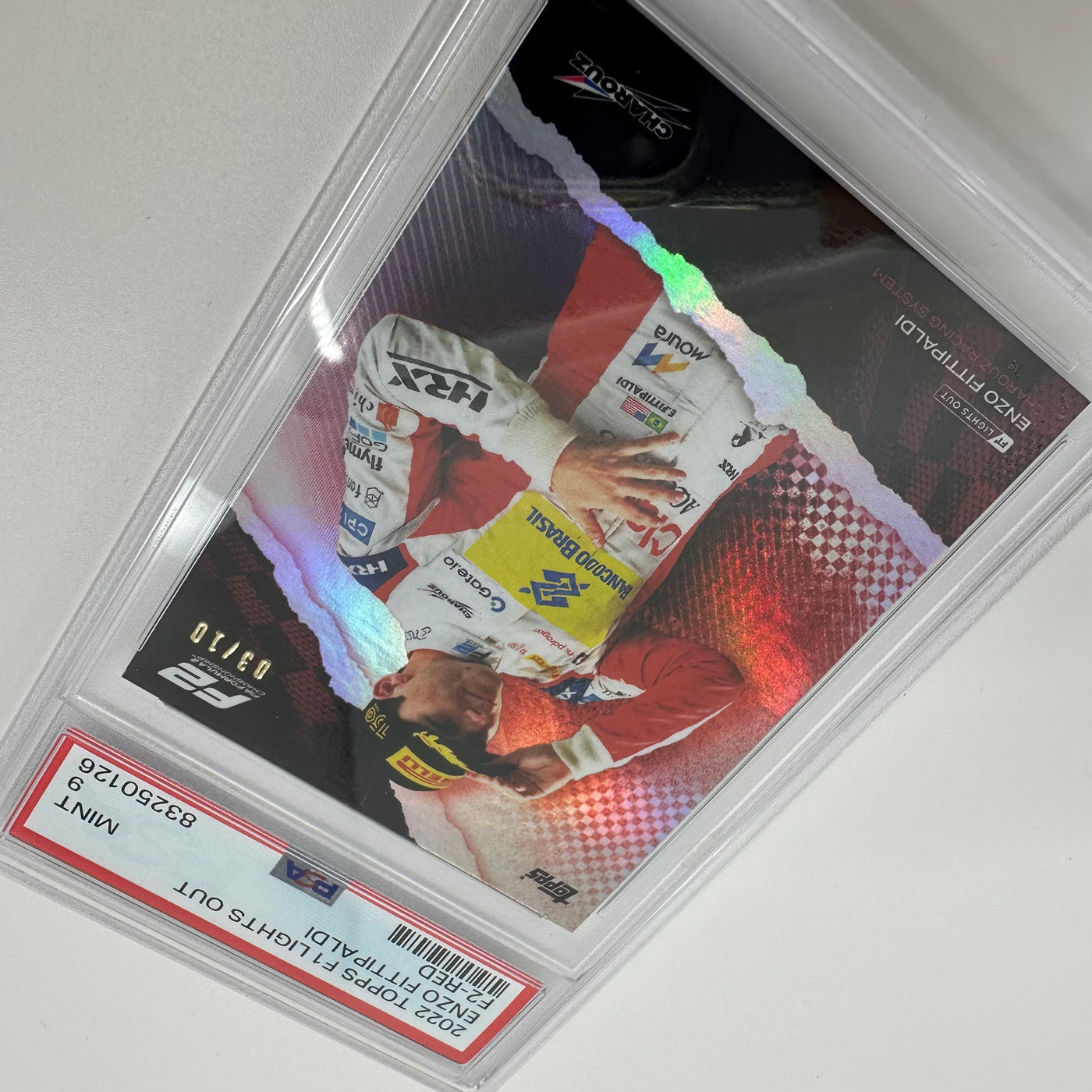 PSA 9 - 03/10 - Enzo Fittipaldi - F2 - Red