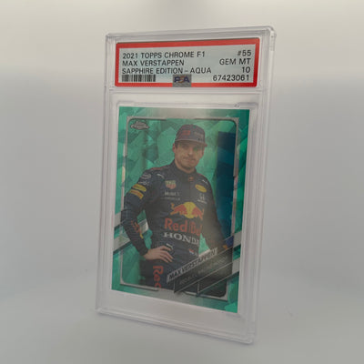 PSA 10 - 94/99 - Max Verstappen #55 - Sapphire Edition - Aqua