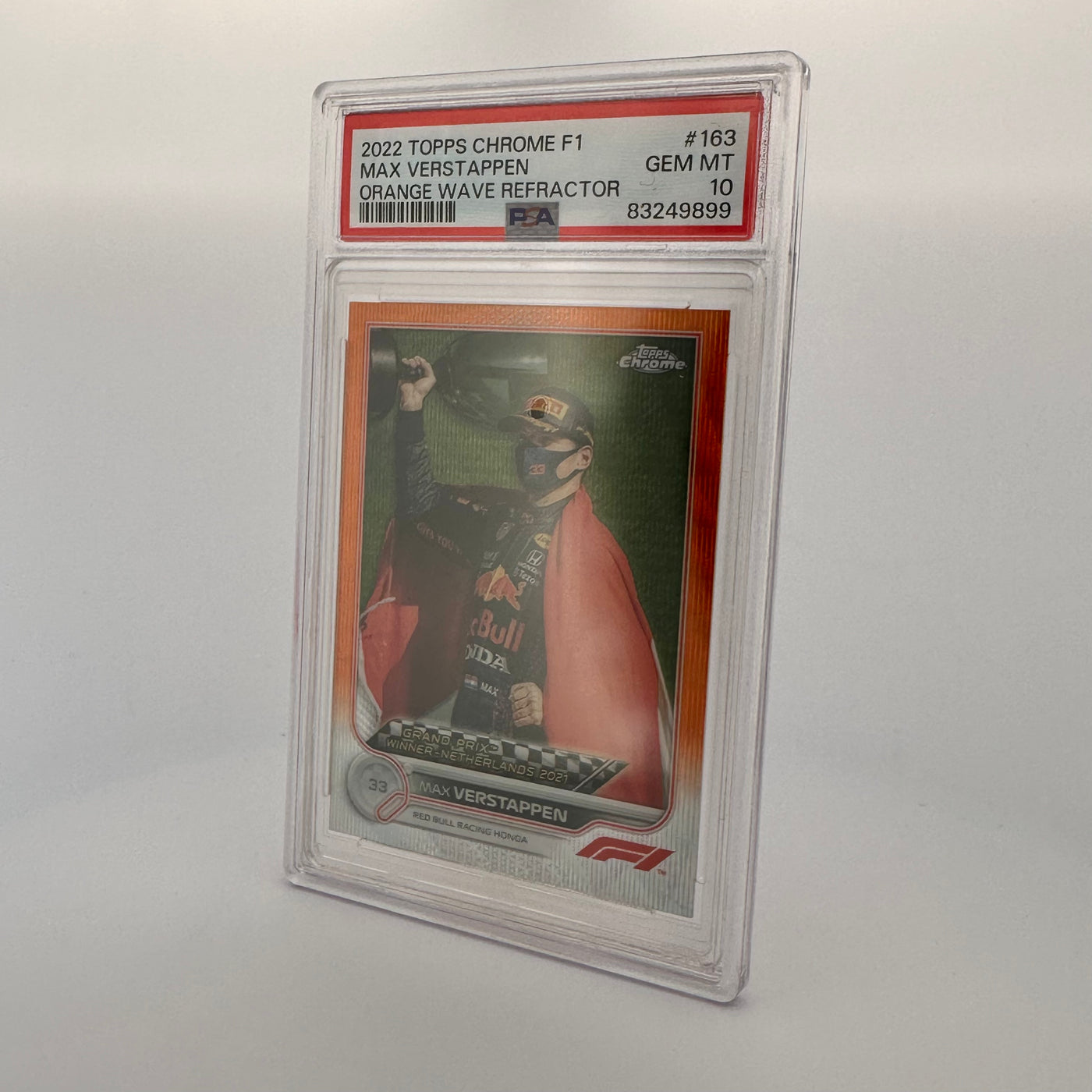 PSA 10 - 11/25 - Max Verstappen #163 - Orange Wave Refractor