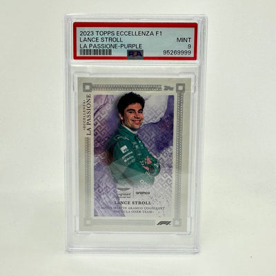 PSA 9 - 07/25 Lance Stroll - Purple - 2023 Eccellenza La Passione