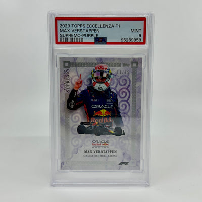 PSA 9 - 11/25 - Max Verstappen - Purple - 2023 Eccellenza Supremo