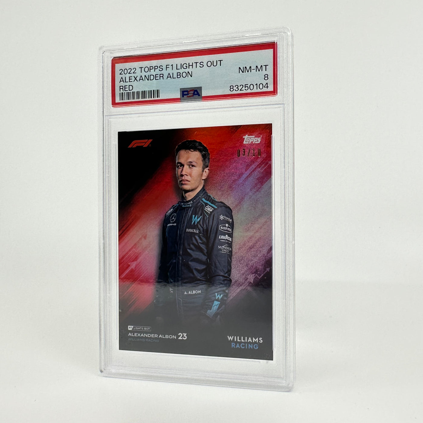 PSA 8 - 03/10 - Alexander Albon - Red