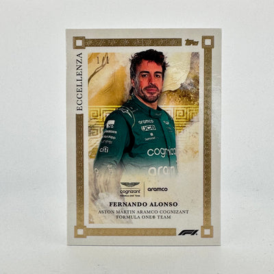 1/1 Gold Fernando Alonso - 2023 Topps Eccellenza - Driver Profile