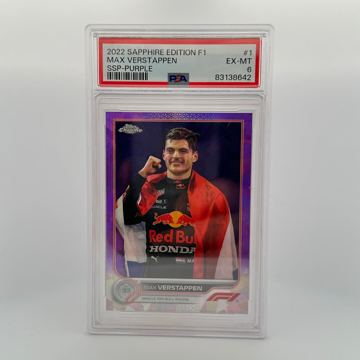 PSA 6 - 10/10 - Sapphire Edition 1 Max Verstappen SSP-purple