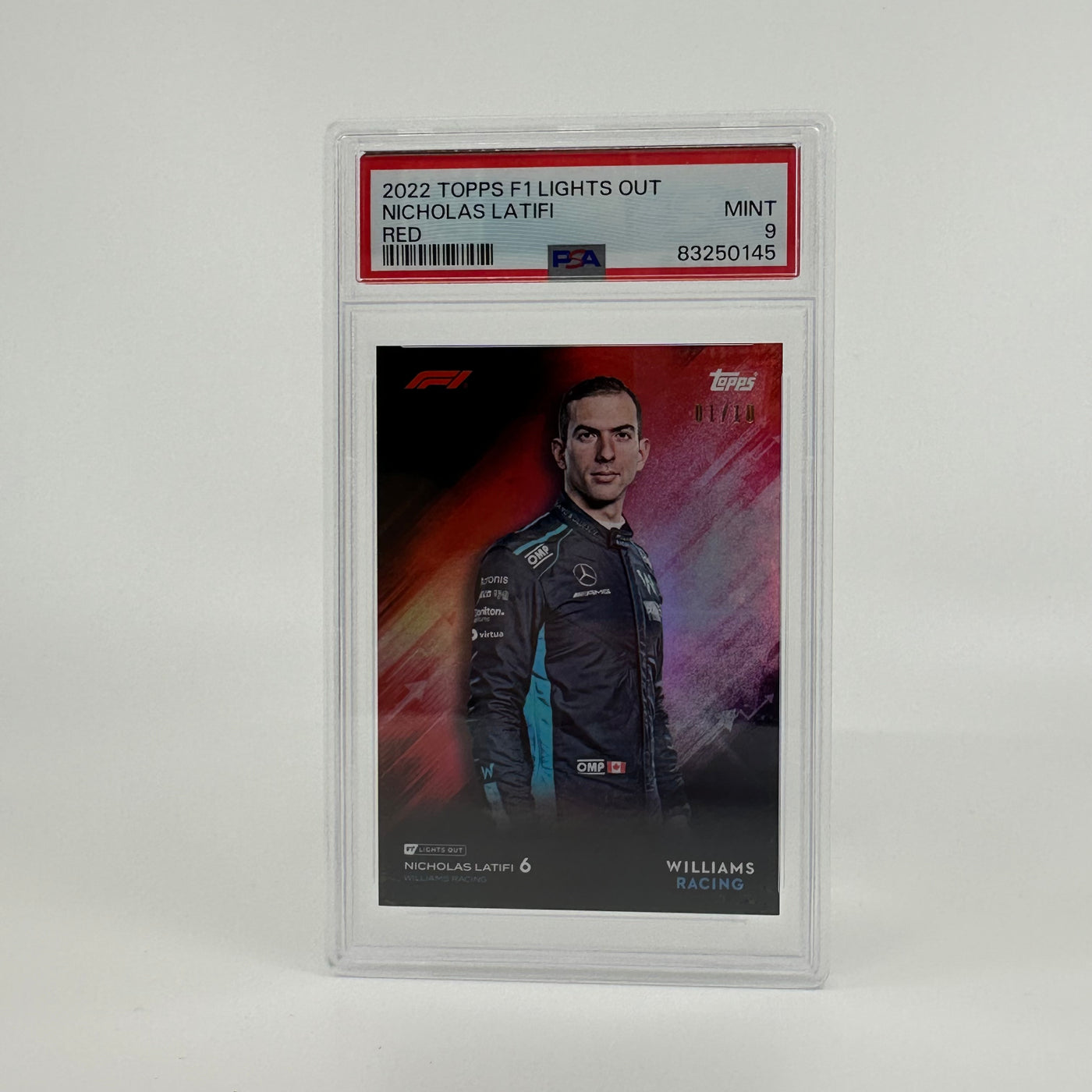 PSA 9 - 01/10 - Nicholas Latifi - Red