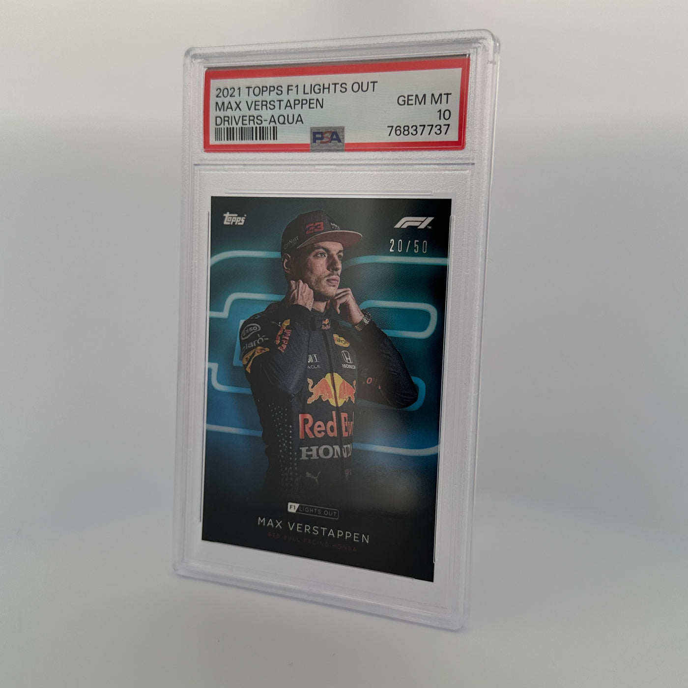 PSA 10 - 20/50 - MAX VERSTAPPEN - DRIVERS - AQUA