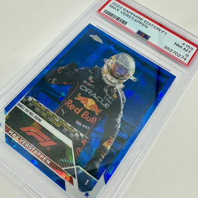 PSA 8 - Max Verstappen #159 - Sapphire - 2023 Topps Chrome