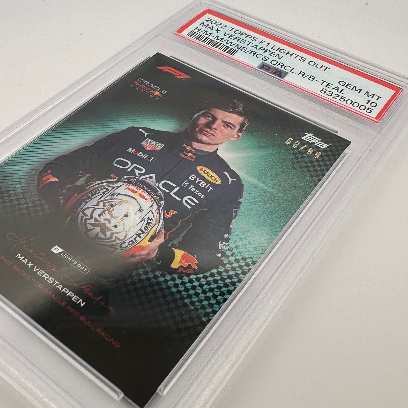 PSA 10 - /99 - Max Verstappen - Most Wins And Races - History Maker - Teal