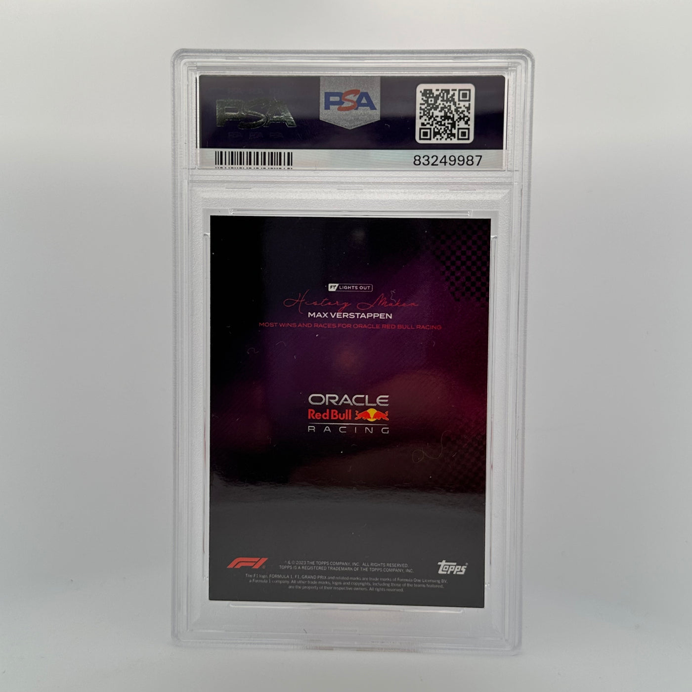 PSA 9 - /150 - Max Verstappen - History Maker - Most Wins And Races For Oracle Red Bull Racing - Pink