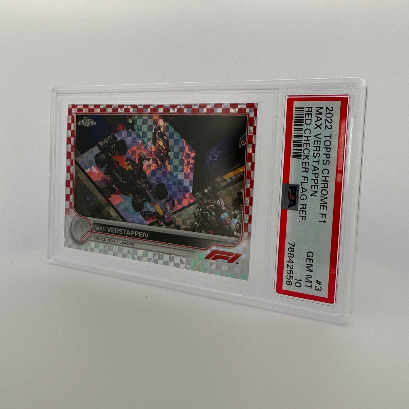 PSA 10 - 1/5 - MAX VERSTAPPEN - RED CHECKER FLAG REFRACTOR