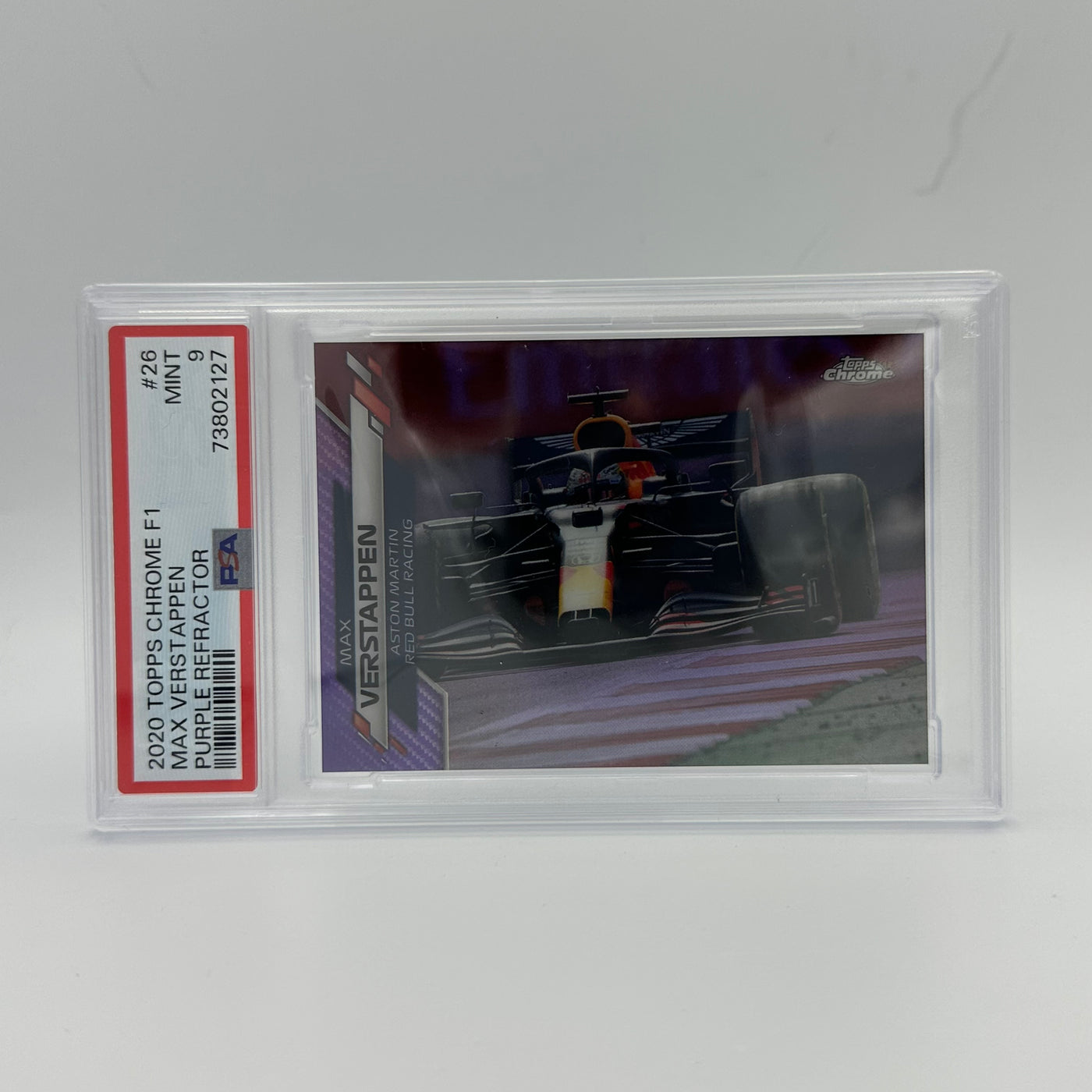 PSA 9 - 196/399 MAX VERSTAPPEN #26 - Purple Refractor