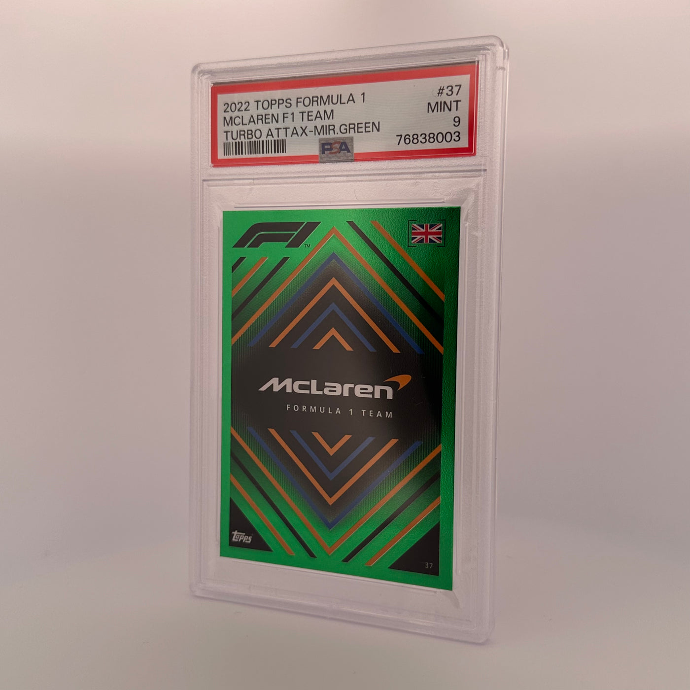 PSA 9 - 193/500 - MCLAREN TEAM #37 - MIRROR GREEN