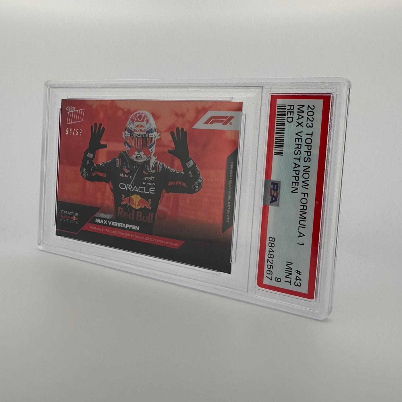 PSA 9 - 94/99 - Max Verstappen #43 - Red