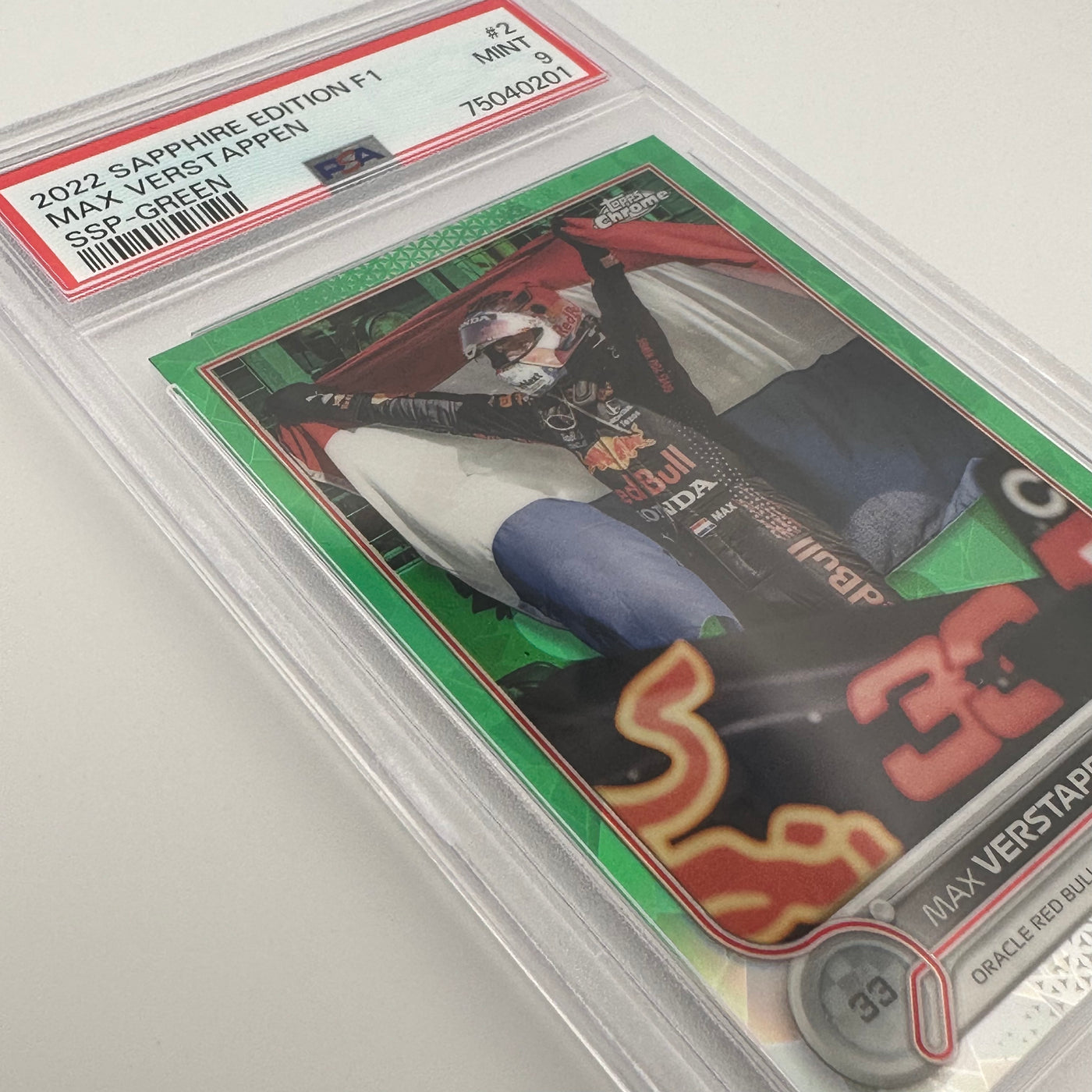 PSA 9 - /75 - MAX VERSTAPPEN #2 - SAPPHIRE EDITION - SSP - GREE