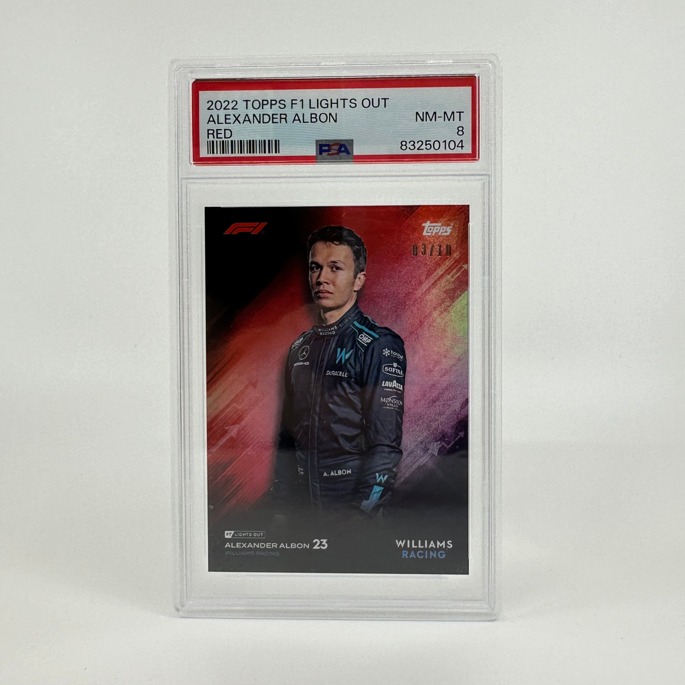 PSA 8 - 03/10 - Alexander Albon - Red