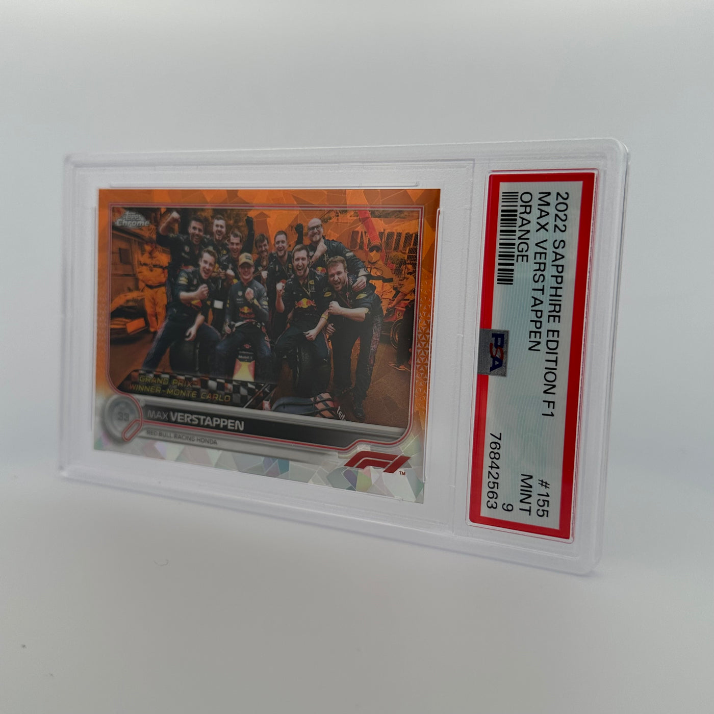 PSA 9 - 21/25 - MAX VERSTAPPEN #155 - SAPPHIRE EDITION - ORANGE