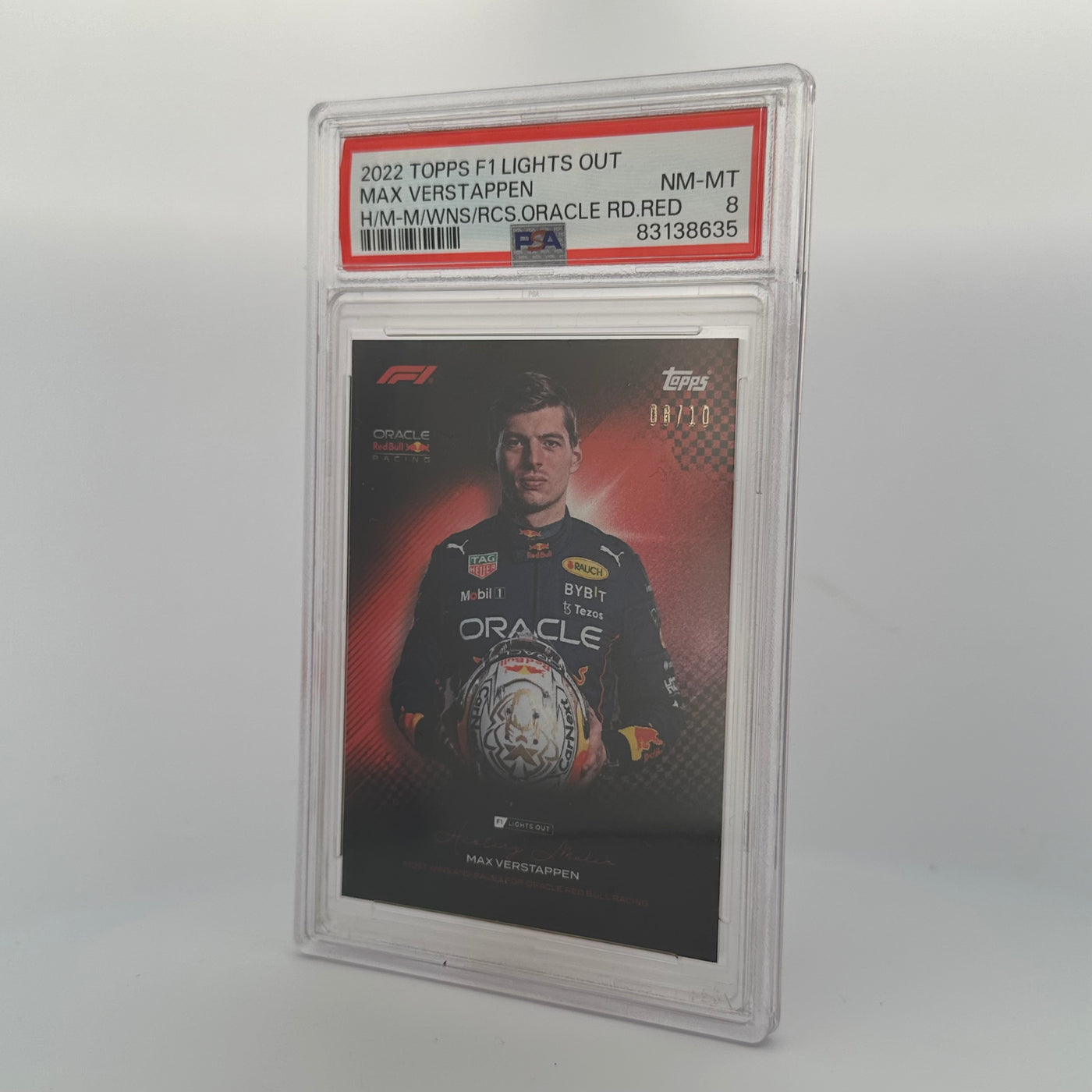 PSA 8 - /10 - Max Verstappen - History Maker - Most Wins And Races For Oracle Red Bull Racing - Red