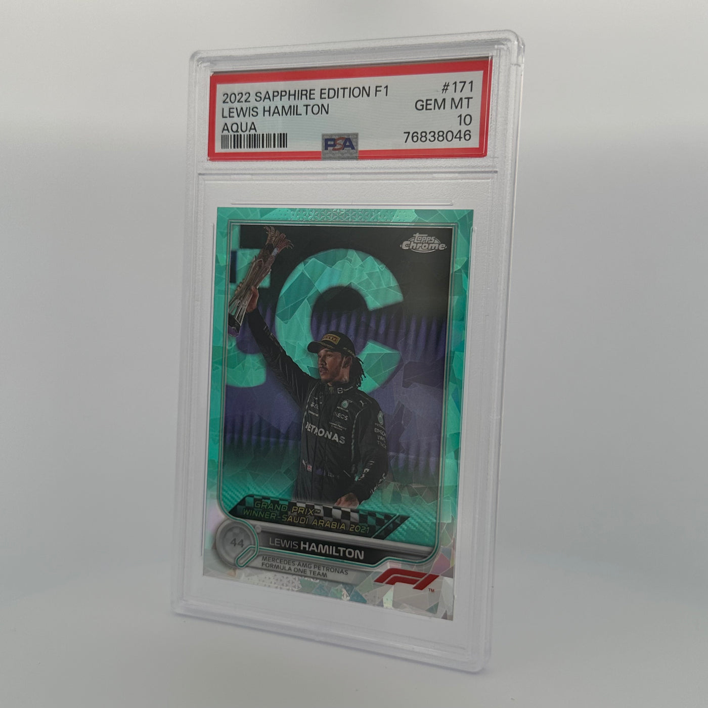 PSA 10 - 25/99 - LEWIS HAMILTON #171 - SAPPHIRE EDITION - AQUA