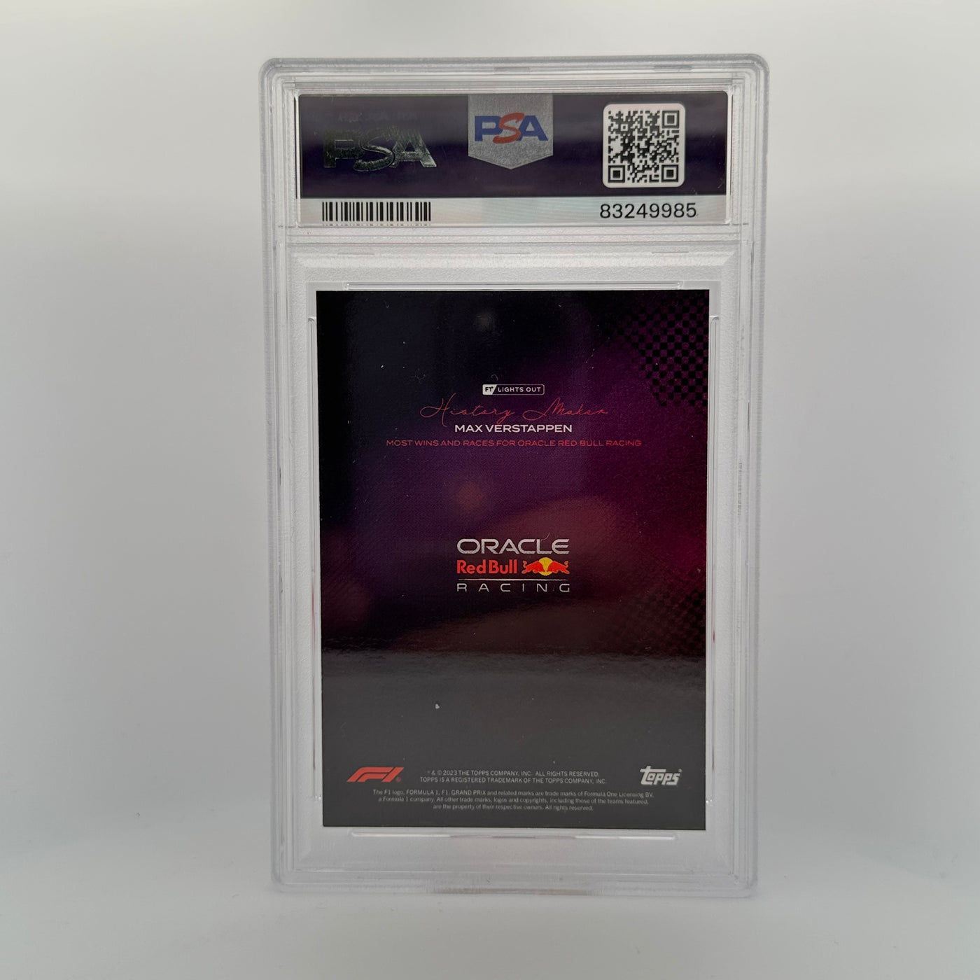 PSA 8 - /150 - Max Verstappen - History Maker - Pink