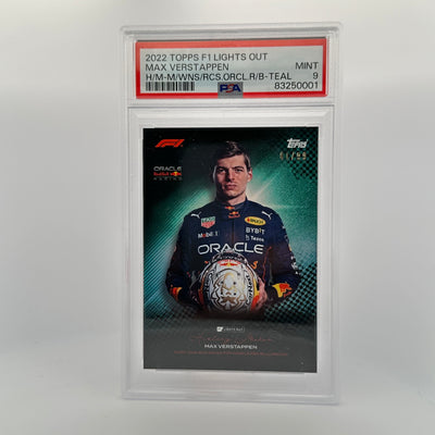 PSA 9 - /99 - Max Verstappen - Most Wins And Races - History Maker - Teal