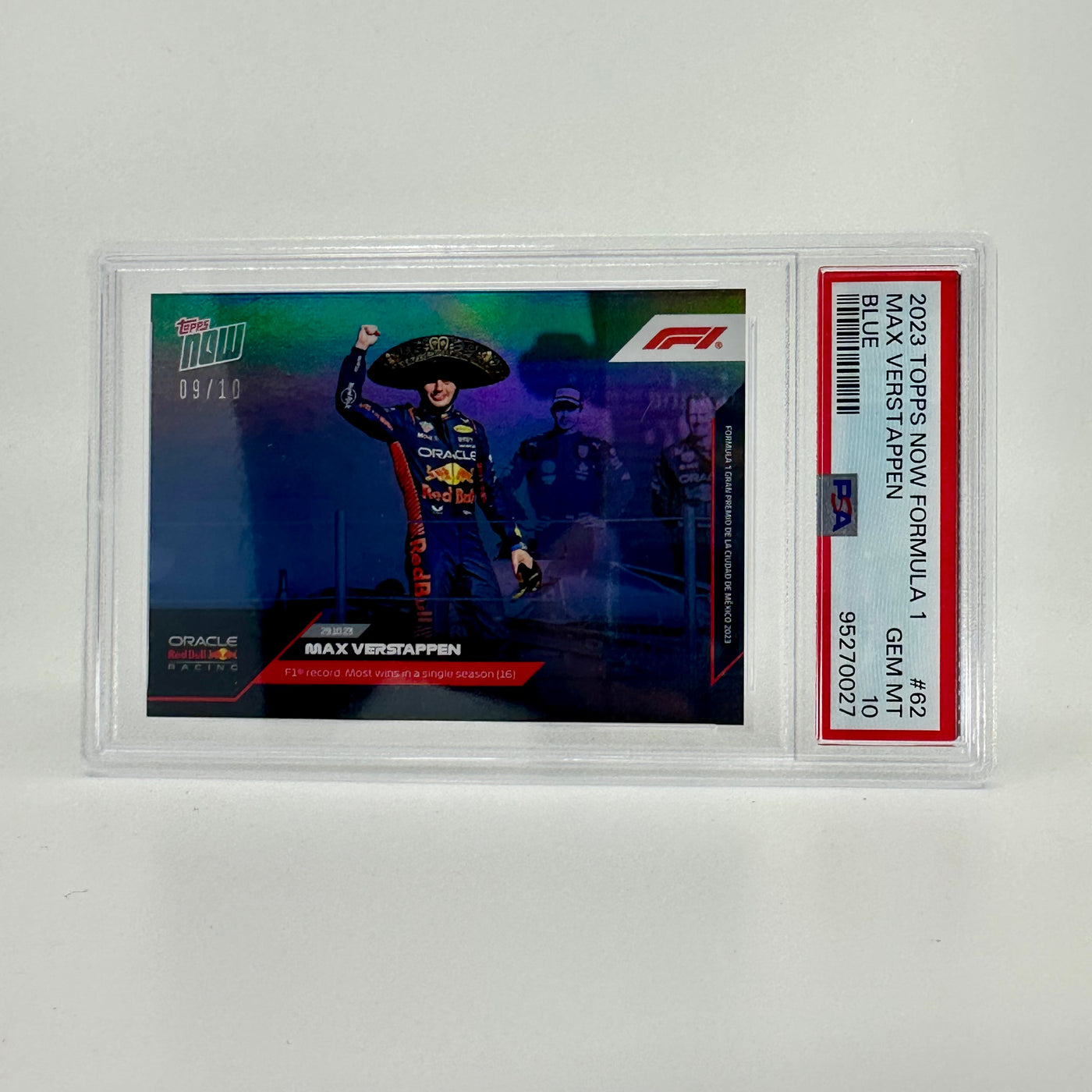 PSA 10 - 09/10 - Max Verstappen #62 - Blue