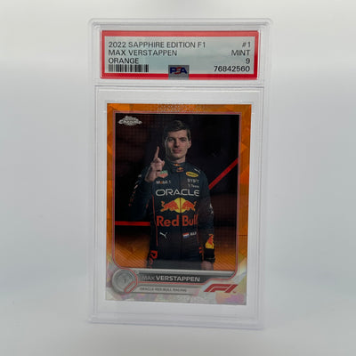 PSA 9 - 25/25 - MAX VERSTAPPEN #1 - SAPPHIRE EDITION - ORANGE