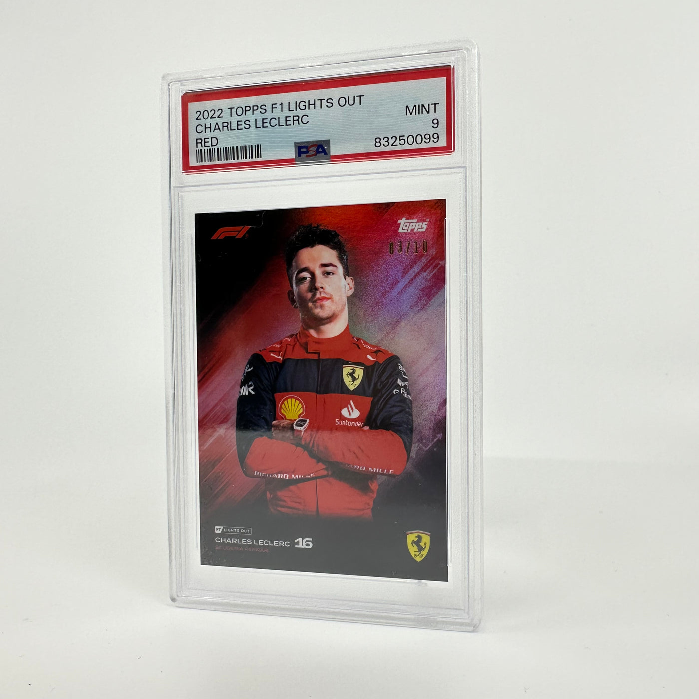 PSA 9 - 03/10 - Charles Leclerc - Red