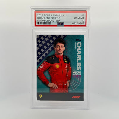 PSA 10 - Charles Leclerc #5 - 2023 Miami Grand Prix