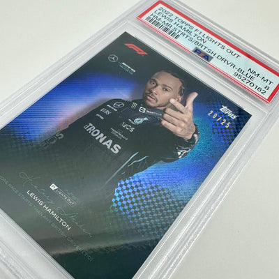 PSA 8 - 20/25 Lewis Hamilton - History Maker - Blue