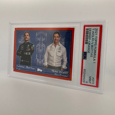 PSA 9 - 19/25 - Valtteri Bottas/toto Wolff - Debrief #D11 - Orange