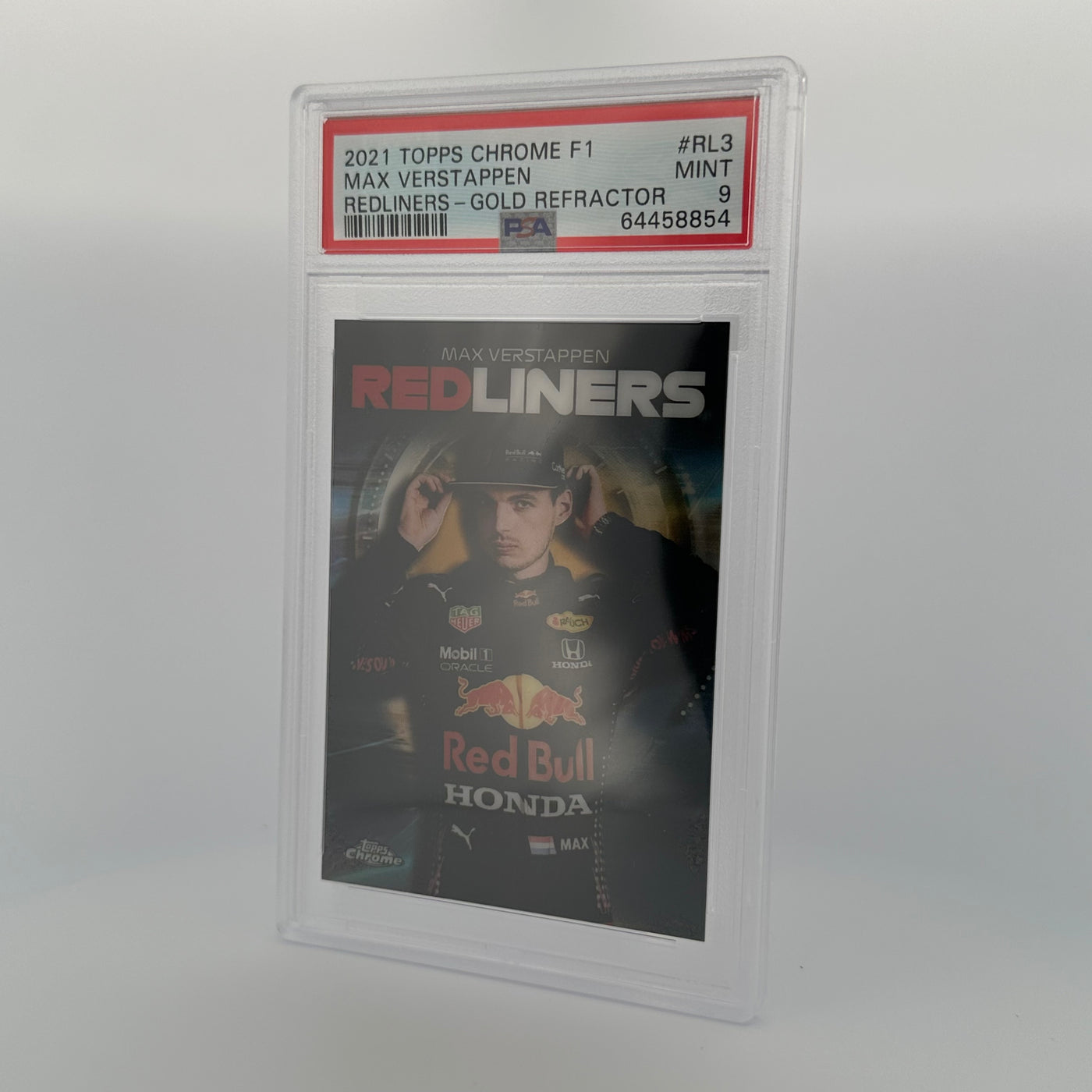 PSA 9 - 05/50 - MAX VERSTAPPEN #RL3 - REDLINERS - GOLD REFRACTOR