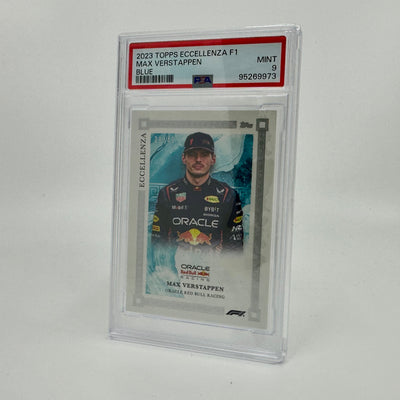 PSA 9 - 39/49 - Max Verstappen - Blue - 2023 Eccellenza