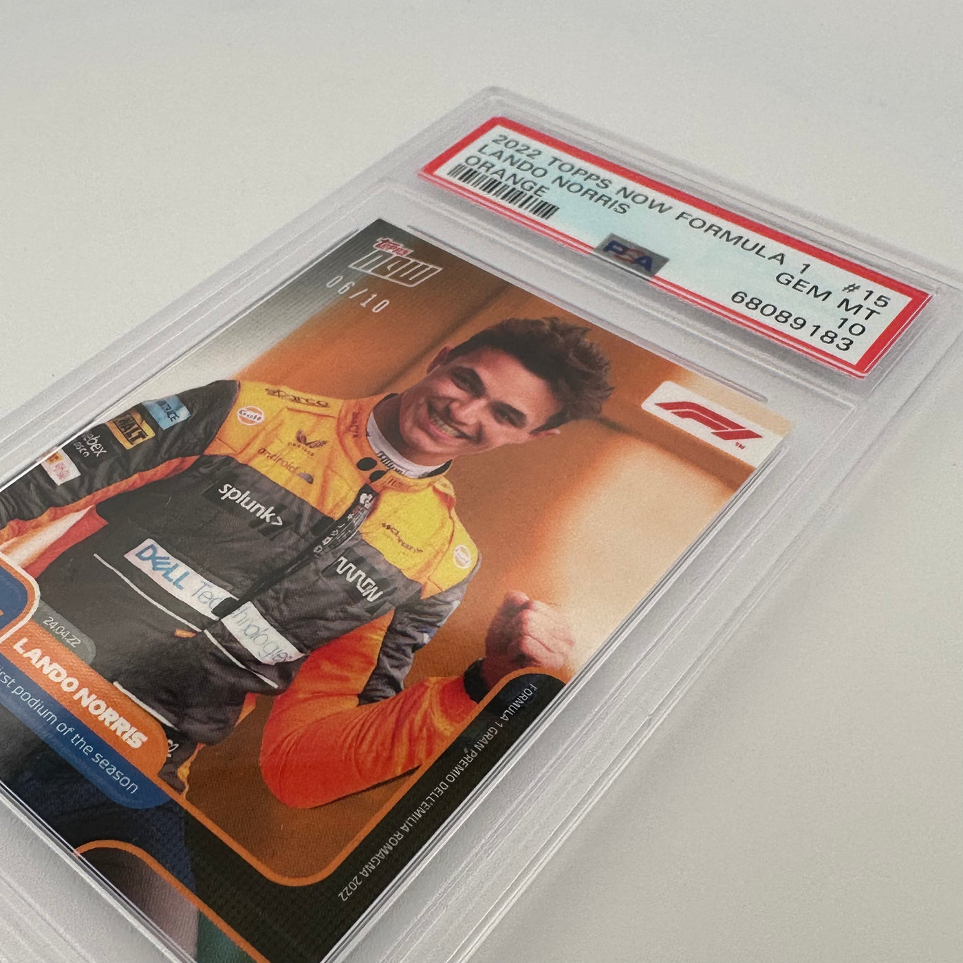 PSA 10 - 06/10 - LANDO NORRIS #15 - ORANGE