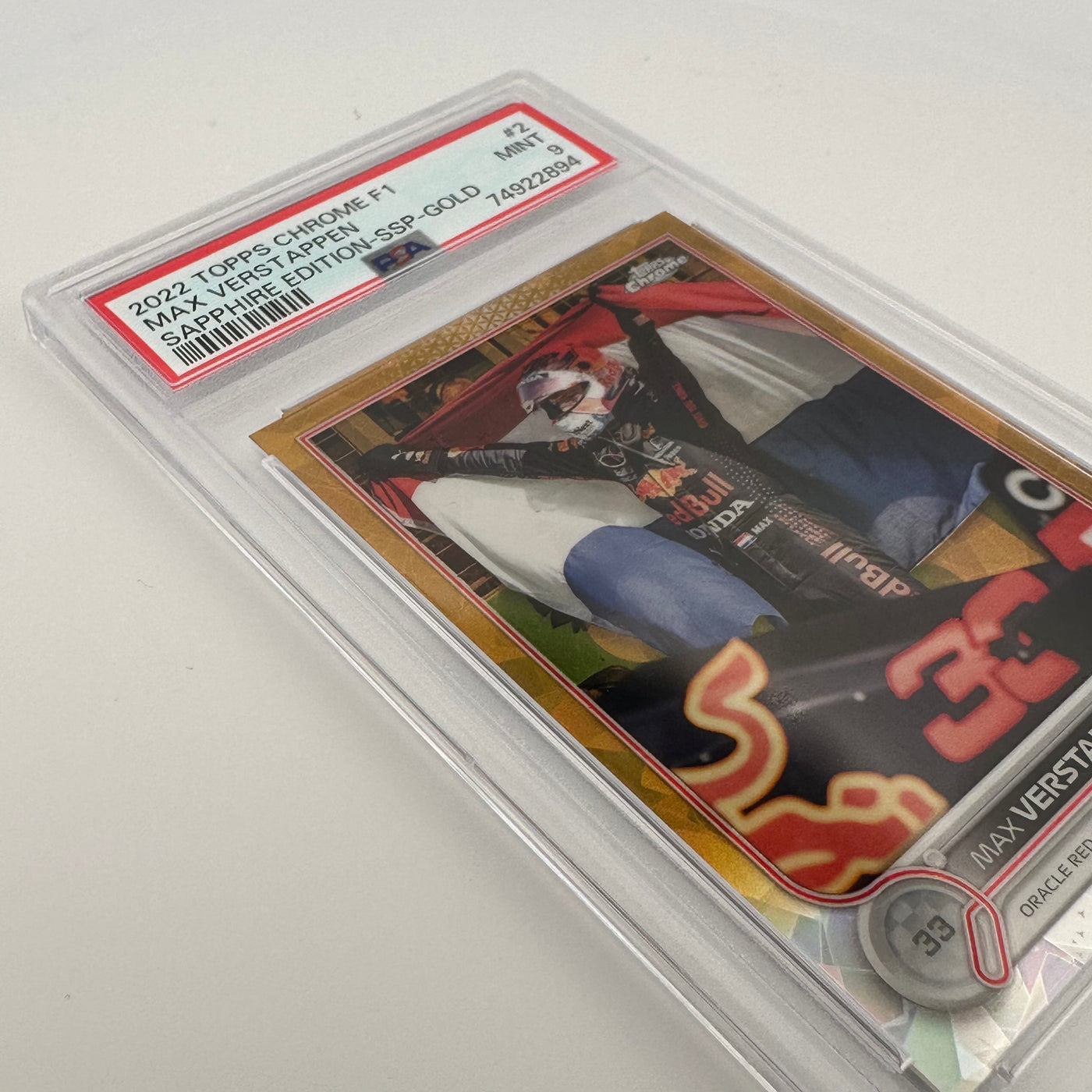 PSA 9 - /50 MAX VERSTAPPEN #2 - SAPPHIRE EDITION -  SSP - GOLD