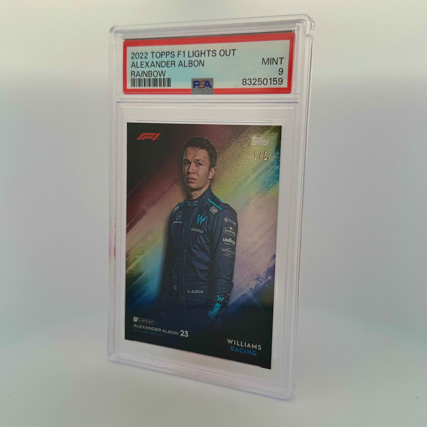 PSA 9 - 1/5 - Alexander Albon - Rainbow