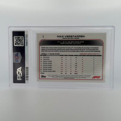 PSA 9 - MAX VERSTAPPEN #1 - SAPPHIRE EDITION - SSP